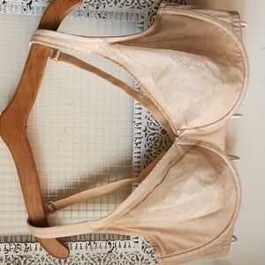 Cacique 44DD Modern lace bra Tan